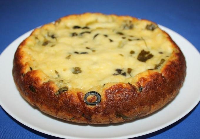 Пирог с маслинами