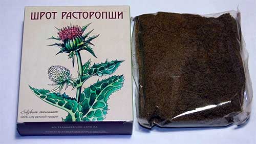 Шрот расторопши для восстановления печени