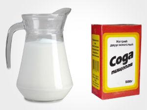 Молоко и сода